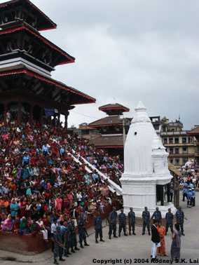 Indra Jatra Festival in Durbar Square