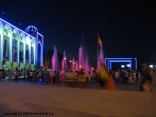 Ala-Too Square at night