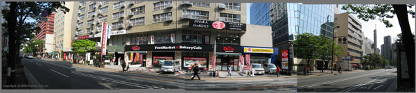 Meiji-dori in front of GenkiJACS