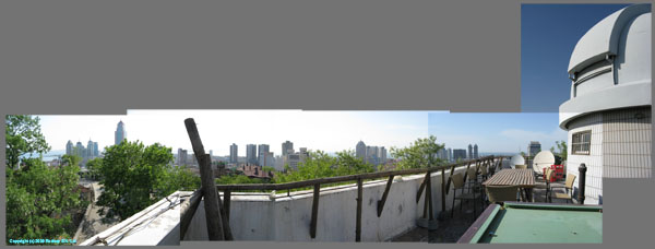 View from Old Observatory roof Cafe