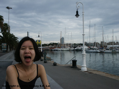 Delphine at the Moll de la Fusta