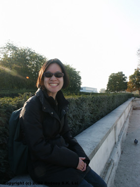 Delphine at the Louvre