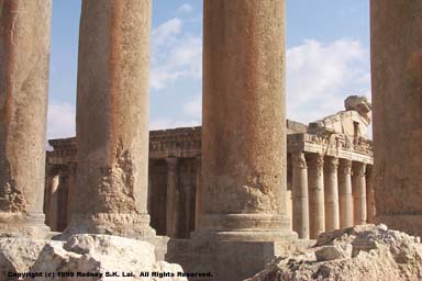 View of Temple of Bacchus