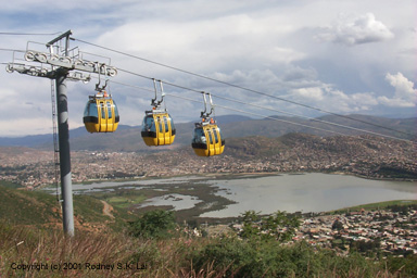 Teleferico up Cerro de San Pedro