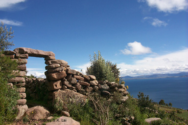 Ruins on Isla Taquile