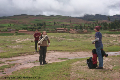 Sara, Lea, and James prepare for the journey