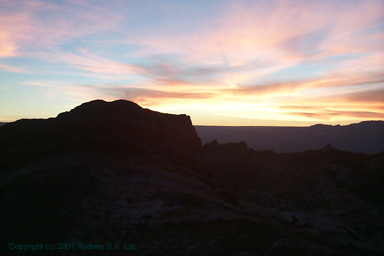 Valle de la Luna at sunset