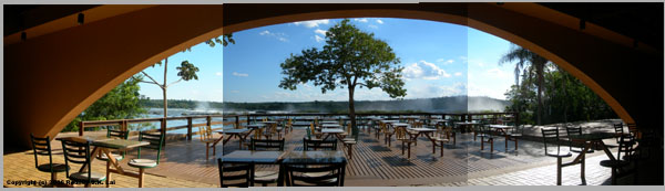 Porto Canoas Food Court Deck Panarama