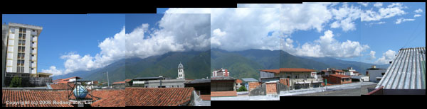 View from Terrace of Posada Suiza Panarama