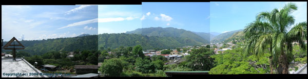 View from Hotel Albergue Turistico Panarama