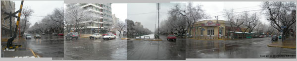 Avenida Belgrano (former railway tracks) Panarama